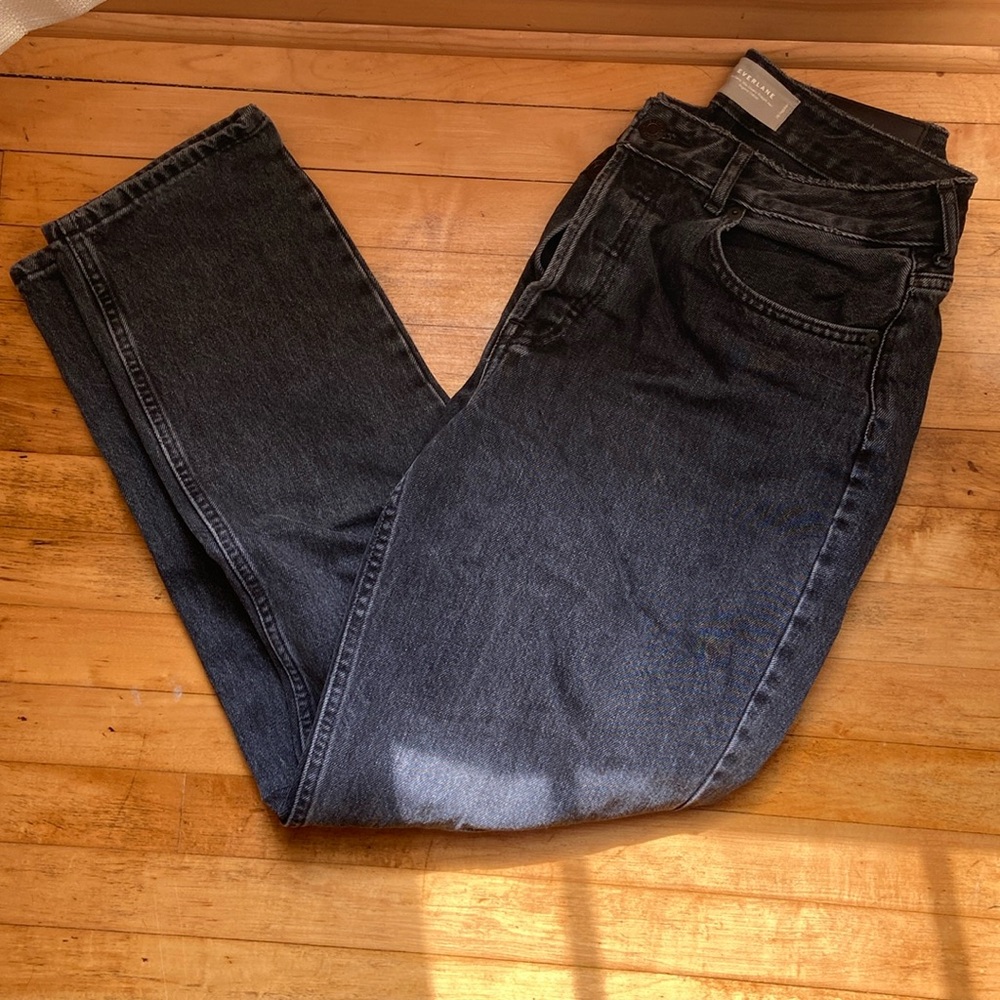 Everlane The Curvy 90s Cheeky Straight Jean, Black, Size 29